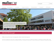 Tablet Screenshot of gymnasium-ehingen.de